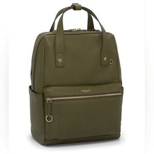 Henri Bendel New York bag backpack olive green leather bagpack